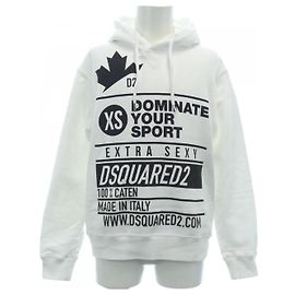 Autre Marque Sudadera con capucha Dsquared2 Blanca Blanco