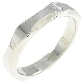 Bulgari Bvlgari Infinito Platinum Diamond Ring Size 8 Silvery
