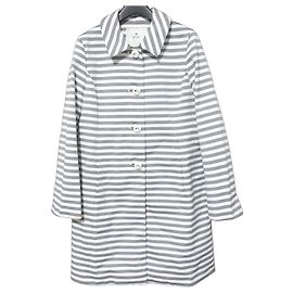 Autre Marque Cappotto primavera ef-de Stripe Marrone Bianco