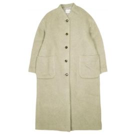 Autre Marque Abrigo Largo MOHAIR SHAGGY Steven Alan Verde Caqui