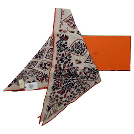 Cachecol grande em caxemira e seda Triangle Geant da Hermès Multicor