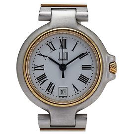 Alfred Dunhill Dunhill Quarz aus Edelstahl Silber