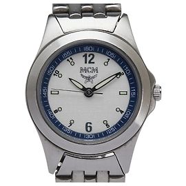 MCM Damenarmbanduhr aus Edelstahl Weiß