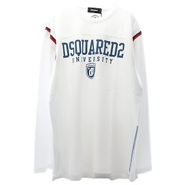 Top in cotone DSQUARED2 Bianco Multicolore