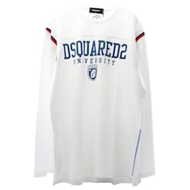 Top de algodón DSQUARED2 Blanco Multicolor