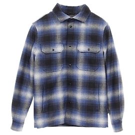 Cappotto di lana WOOLRICH Nero Blu Grigio