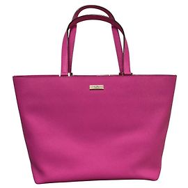 Bolsa Tote de Couro Saffiano Kate Spade New York Rosa