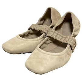 Autre Marque Timberland Suede Ballet Flats Beige