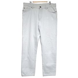 Ermenegildo Zegna Calça de denim com patch de couro Slim Fit Zegna Marrom Outro