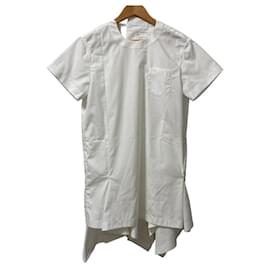 Sacai Cotton Poplin Pullover White Other