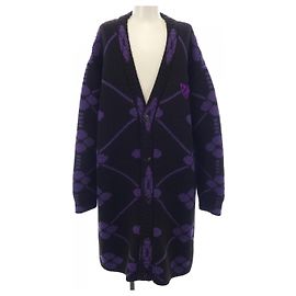 Prada Wollmantel Braun Lila
