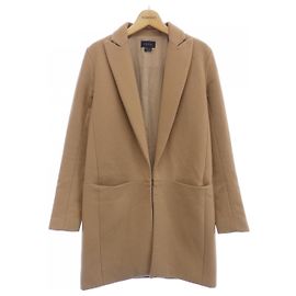 Theory Cashmere Blend Coat Brown