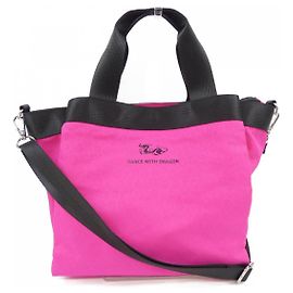 Autre Marque Borsa Dance With Dragon Nero Rosa
