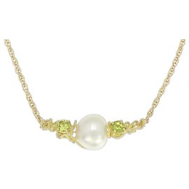Collier en perles de culture des mers du Sud blanches Tasaki Au750 Doré