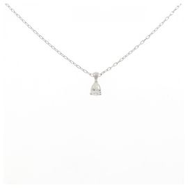 Autre Marque Diamant-Halskette aus Weißgold Au750 Silber