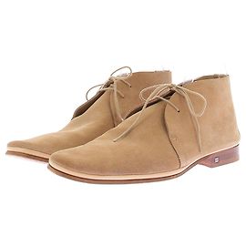 Louis Vuitton Botas mocasines de ante beige Beige