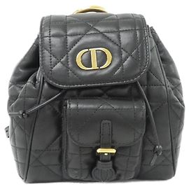 Christian Dior Caro Backpack Small Rucksack Black