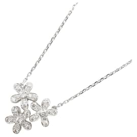 Collana in diamante Socrates -Fiore di Van Cleef & Arpels, Oro bianco (), Diamante, Donna, Tonalità argento, Tonalità chiara Bianco