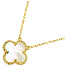 Van Cleef & Arpels VCA Alhambra Shell Necklace Yellow Gold Yellow