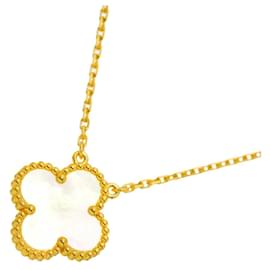 Collar Shell VCA Alhambra en Oro Amarillo Van Cleef & Arpels Amarillo