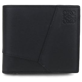 LOEWE Bifold Coin Wallet Puzzle - Men's Black Black