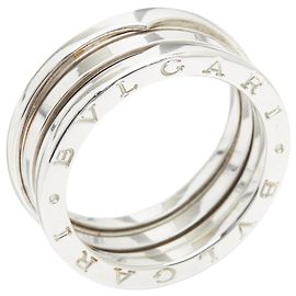 Bvlgari Bulgari B. -band ring, size , white gold, men's ring. White