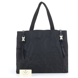 Borsa a spalla in nylon e pelle Prada Tessuto per uomini, con carta di garanzia Nero