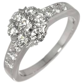 Anello Fleurette # Diamante in Oro Bianco (WG) di Van Cleef & Arpels Bianco