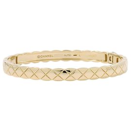 Bracelet Chanel Collection Coco Crush Or Jaune Taille L Bangle CHANEL Jaune
