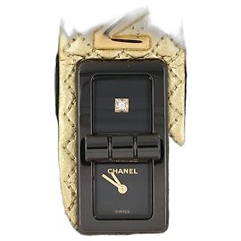 Chanel Code Coco Cyber Gold LIMITED SS Wristwatch Quartz Golden