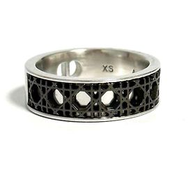 Dior Herren Cannage Ring, Silber Silber