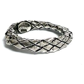 Anello Vintage in Argento Bottega Veneta per Uomini e Donne Argento