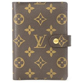 LOUIS VUITTON Agenda PM Notebook, Monogram Brown Brown