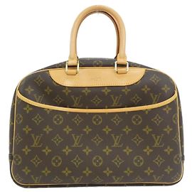 Borsa a mano Bowling Vanity Monogram Louis Vuitton Marrone