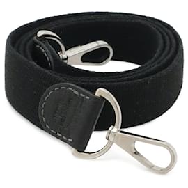 Hermès HERMES Cinghia per Spalla per Uso in Giardino, Tela e Pelle, Nero Nero