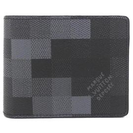 Billetera Slender Damouflage de Louis Vuitton Negro