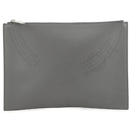 Borsa clutch Christian Dior, pelle, borsa a mano per uomini, Marrone
