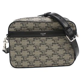 Céline CELINE Borsa a tracolla Celine Piccola Messenger Canvas Triomphe Uomo Grigio Marrone
