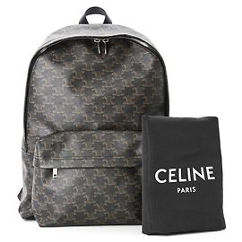 Céline Sac à dos moyen Triomphe de CELINE, Noir/Marron, BOV Noir