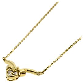 Collar Corazón de Diamante Christian Dior, Oro Amarillo, Mujer Amarillo