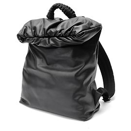 Bottega Veneta Backpack, Rucksack, , Leather, Black Black