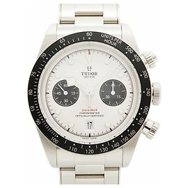 Autre Marque Orologio da uomo Tudor Black Bay Chrono con quadrante argento Nero