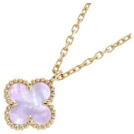 Colar Pendente Sweet Alhambra da Van Cleef & Arpels, Madrepérola, Ouro Amarelo () Amarelo