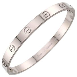 Bracciale Love Cartier # WG Bangle in Oro Bianco Bianco