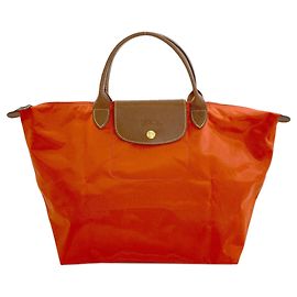 Bolsa de nylon Le Pliage da Longchamp para mulheres Marrom