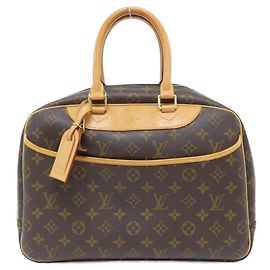 Sac à main Bowling Vanity Monogram Louis Vuitton Marron
