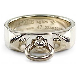 Hermès HERMES Collier de Chien Ring, Silber, Größe , Hergestellt in Frankreich, Damen Silber