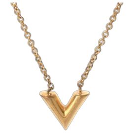 COLLAR GP Mujer Essential V Oro de LOUIS VUITTON, Grado A, Usado, Ginzo Dorado