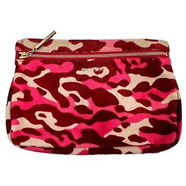 Bolsa Clutch JIMMY CHOO, Couro de bezerro, Camuflagem rosa Rosa