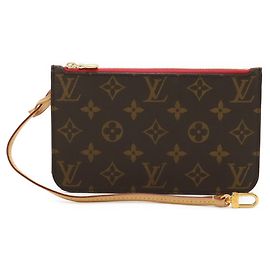LOUIS VUITTON Monogram Neverfull PM Pouch, Multi-Pouch, Pivoine, Multicolor